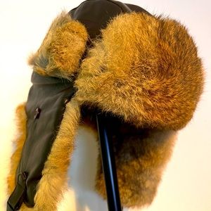 Men’s Winter Trapper Hat - Sheep’s skin / rabbit’s fur.